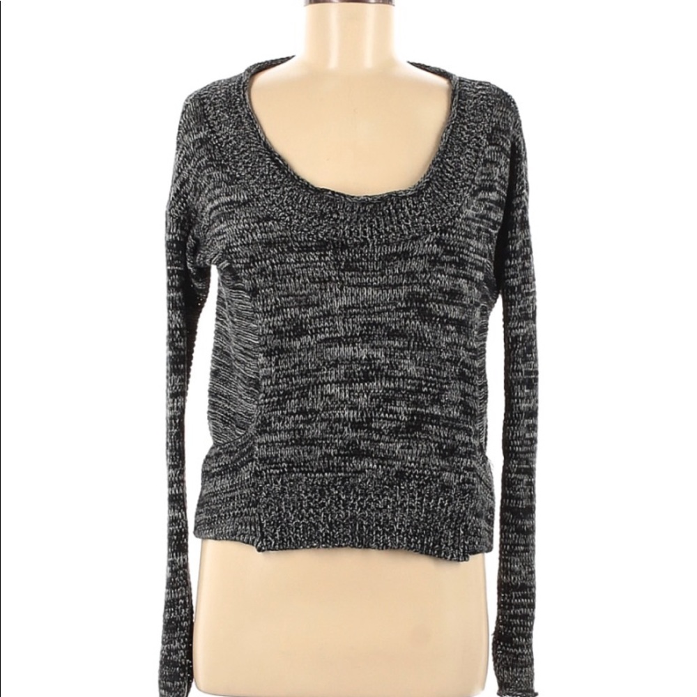 bycorpus pullover black and sweater plunge sweater
